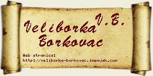 Veliborka Borkovac vizit kartica